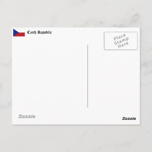 Night Prague Castle Briefkaart (Achterkant)