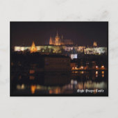 Night Prague Castle Briefkaart (Voorkant)