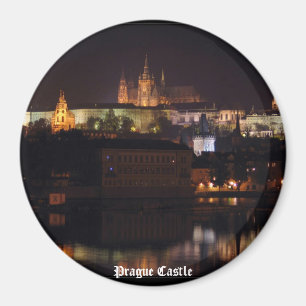 Night Prague Castle Magnet
