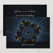 Night Prowler Fractal Art Kaart (Voorkant / Achterkant)