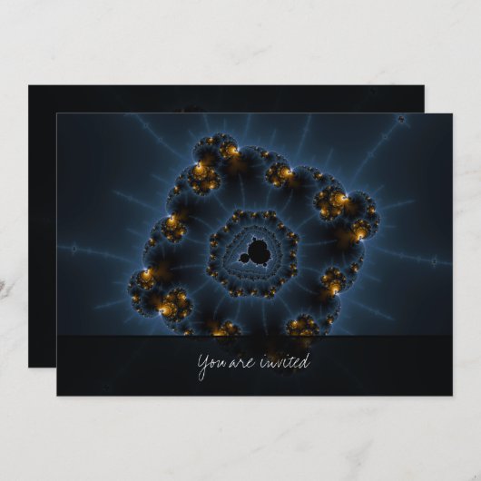 Night Prowler Fractal Art Kaart (Voorkant / Achterkant)