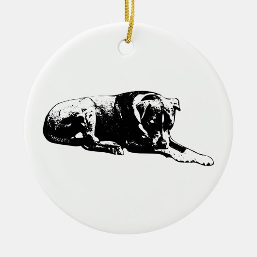 Night-Quiet Dog Ornament (Voorkant)