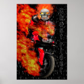Night racer Ghost Rider Poster (Voorkant)