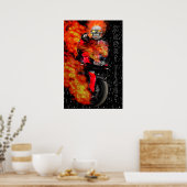 Night racer Ghost Rider Poster (Keuken)