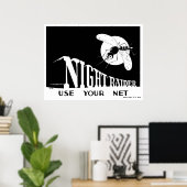 Night Raider - WW2 Malaria Poster (Thuiskantoor)