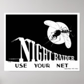 Night Raider - WWII Malaria Poster (Voorkant)