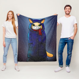 Night Rain Face Mask Cat Fleece Deken