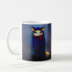 Night Rain Face Mask Cat Koffiemok