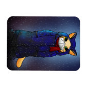 Night Rain Face Mask Cat Magnet Magneet (Horizontaal)