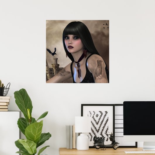 Night Raven poster (Thuiskantoor)