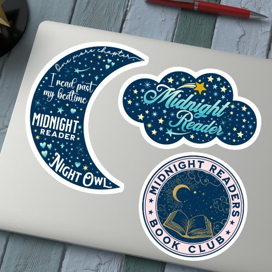Night Reader-set Sticker