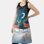 Night Reindeers Schort (Insitu)