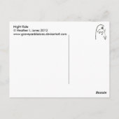 Night Ride Briefkaart (Achterkant)