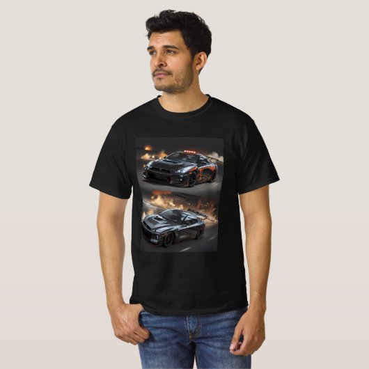 Night Ride T-shirt (Voorkant volledig)