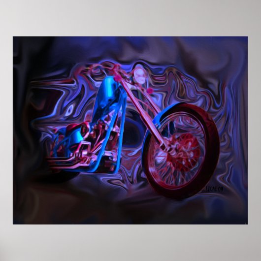Night Rider Art Print (Voorkant)