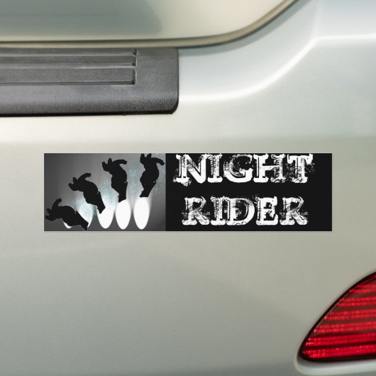 Night Rider Bumpersticker (Op auto)
