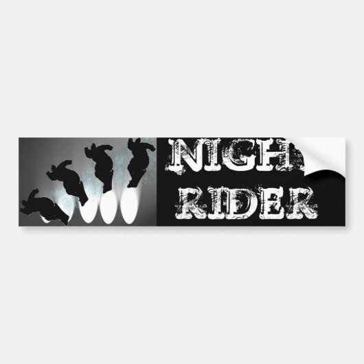 Night Rider Bumpersticker (Voorkant)