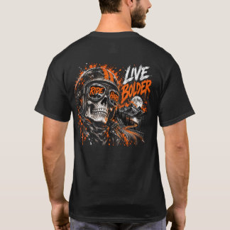 Night Rider Skull – Helm en zonnebril Biker T- T-shirt
