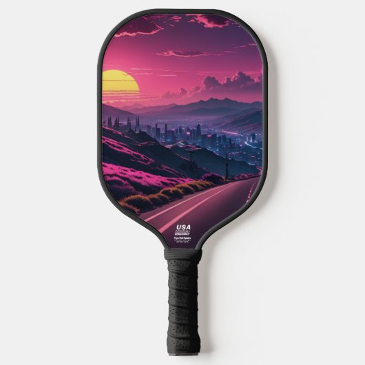 Night Road Pickleball Paddle (Voorkant)