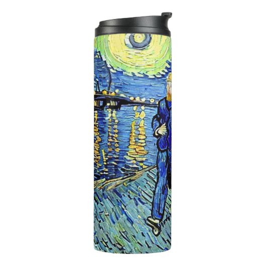 Night Runner Sterrennacht Thermosbeker (Gedraaid links)