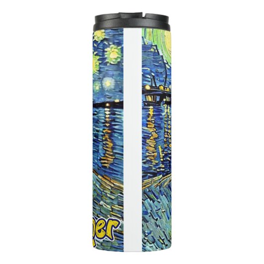 Night Runner Sterrennacht Thermosbeker (Achterkant)