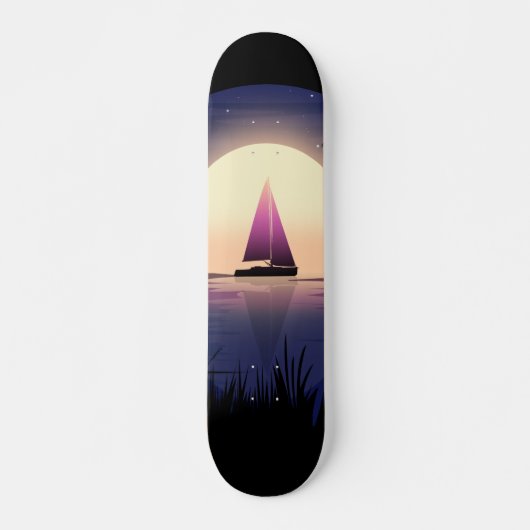 Night Sail Persoonlijk Skateboard (Voorkant)