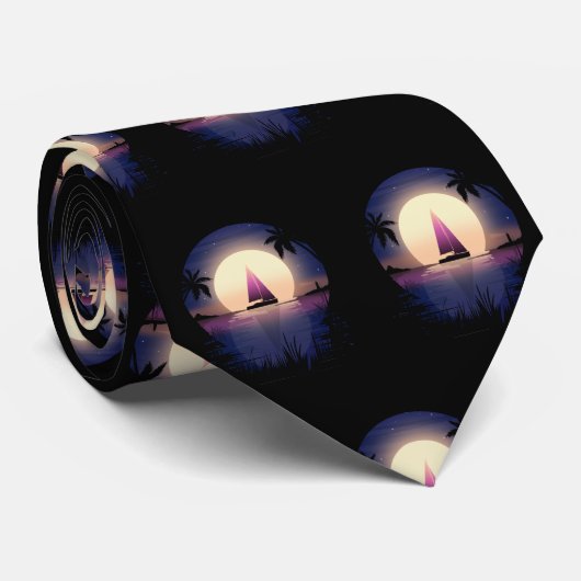 Night Sail Stropdas (Opgerold)