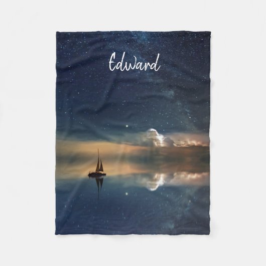 Night Sailing Fleece Deken (Voorkant)