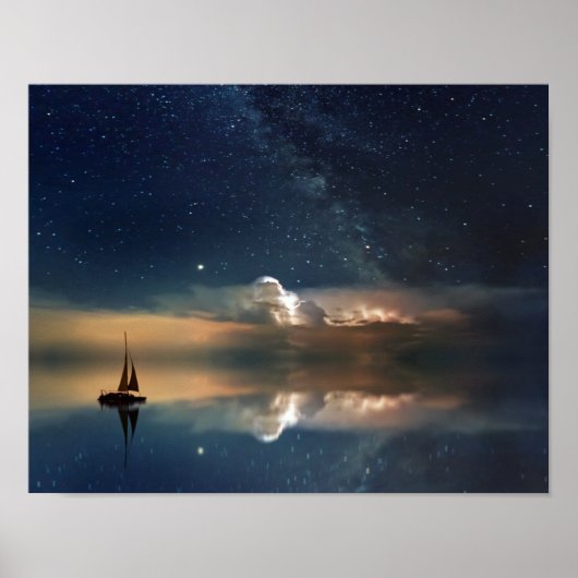 Night Sailing Poster (Voorkant)