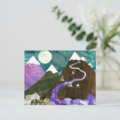 Night Sangen Mountains Briefkaart (Staand voorkant)