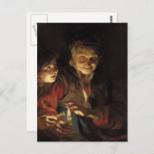 Night Scene Briefkaart (Voorkant / Achterkant)