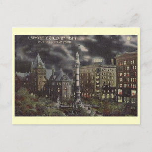 Night Scene, Buffalo, New York  Briefkaart