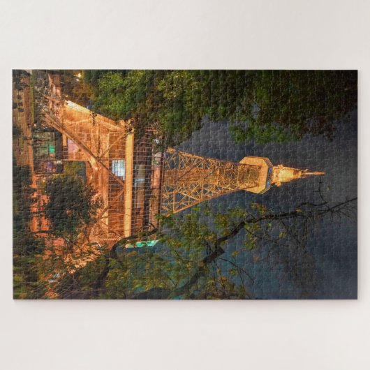 © Night Scene of Nagoya TV Tower, Japan Travel Legpuzzel (Horizontaal)