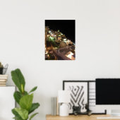 Night Scene Santorini Poster (Thuiskantoor)