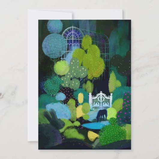 Night Secret Garden Kaart (Voorkant)