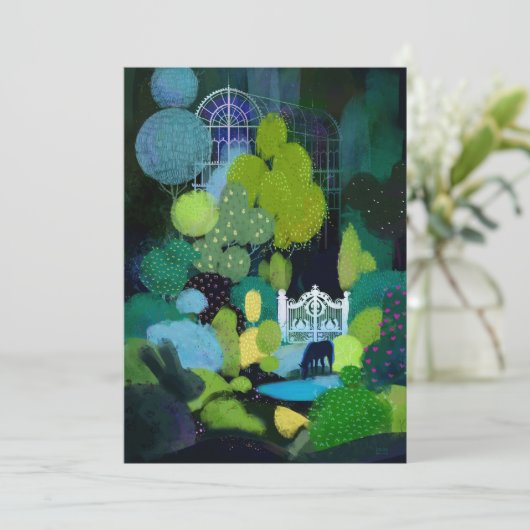 Night Secret Garden Kaart (Staand voorkant)