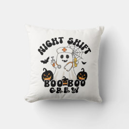 Night Shift BOO BOO Crew Nurse Halloween Kussen