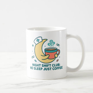 Night Shift Club Grappige Verpleegster Koffie Kuns Koffiemok