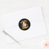 Night Shift Crew Ghost Halloween Nurse Grappig Ronde Sticker (Envelop)