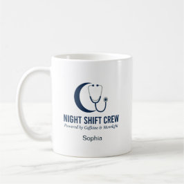 Night Shift Crew Nurse Stethoscope Moon Custom Koffiemok