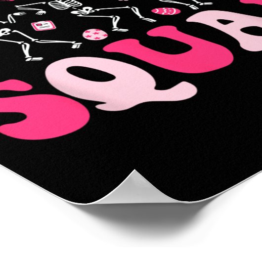 Night Shift Crew Verpleegkundigen Bunny Dancing Sk Poster (Hoek)