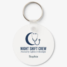Night Shift Crewnurse Stethoscoop Maan Maatwerk
