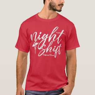 Night Shift Different Breed Stethoscope Funny Nurs T-shirt