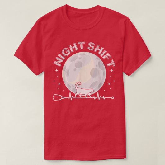 Night Shift Different Breed Stethoscope Funny Nurs T-shirt (Design voorkant)