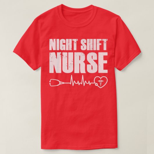 Night Shift Different Breed Stethoscope Funny Nurs T-shirt (Design voorkant)
