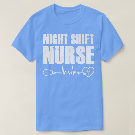 Night Shift Different Breed Stethoscope Funny Nurs T-shirt (Design voorkant)