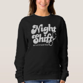 Night Shift Different Breed Stethoscope Nurse RN Trui (Voorkant)