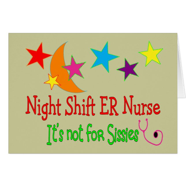 Night Shift ER NURSE "It's not for Sissies" (Voorkant Horizontaal)
