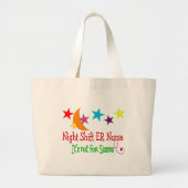 Night Shift ER NURSE "It's not for Sissies" Grote Tote Bag (Voorkant)