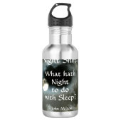 Night Shift Full Moon Night quote  Waterfles (Voorkant)